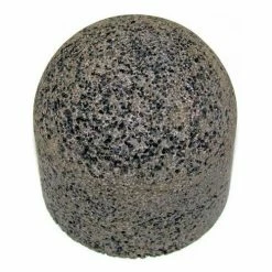 Grier Abrasives Plug Cylinder, Round Tip, 2" x 3" - 5/8-11 Shank, 16, Brown - Pkg Qty 20