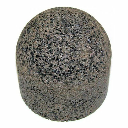 Grier Abrasives Plug Cylinder, Round Tip, 2" x 3" - 5/8-11 Shank, 16, Brown - Pkg Qty 20 1 Grier Abrasives Plug Cylinder, Round Tip, 2" x 3" - 5/8-11 Shank, 16, Brown - Pkg Qty 20