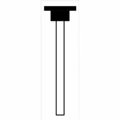 Grier Abrasives Mounted Point W181, 1/2" x 1/16" - 1/8x1-1/2 Shank, 80, Red - Pkg Qty 100