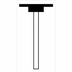 Grier Abrasives Mounted Point W210, 7/8" x 1/16" - 1/8x1-1/2 Shank, 100, Pink - Pkg Qty 100