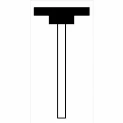 Grier Abrasives Mounted Point W211, 7/8" x 1/8" - 1/8x1-1/2 Shank, 80, Blue - Pkg Qty 100