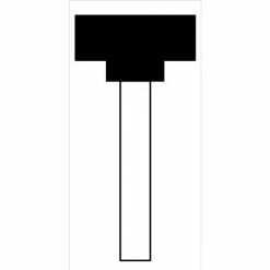 Grier Abrasives Mounted Point W217, 1" x 3/8" - 1/4x1-1/2 Shank, 60, Red - Pkg Qty 50