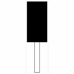 Grier Abrasives Mounted Point W222, 1" x 2" - 1/4x1-1/2 Shank, 60, Pink - Pkg Qty 50