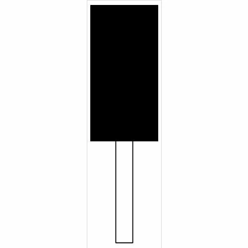 Grier Abrasives Mounted Point W222, 1" x 2" - 1/4x1-1/2 Shank, 60, Red - Pkg Qty 50 1 Grier Abrasives Mounted Point W222, 1" x 2" - 1/4x1-1/2 Shank, 60, Red - Pkg Qty 50