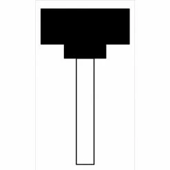 Grier Abrasives Mounted Point W227, 1-1/4" x 1/2" - 1/4x1-1/2 Shank, 60, White - Pkg Qty 50