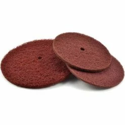 Superior Abrasives 25913 S Cond HD Satin Disc 1/2" Hole 6" Aluminum Oxide Medium - Pkg Qty 25