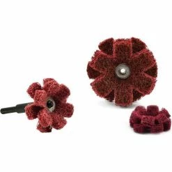 Superior Abrasives 42809 Satin Finishing Star Eyelet 2" Aluminum Oxide Very Fine - Pkg Qty 50