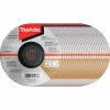 Makita® INOX Grinding Wheel, 36 Grit, Type 27, 6" Dia x 1/4"T x 7/8" Cntr Hole Dia, 5/Pk