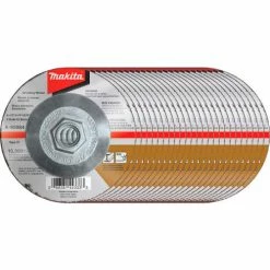 Makita® INOX Grinding Wheel, 36 Grit, Type 27, 4-1/2" Dia x 1/4"T x 5/8-11" Cntr Hole Dia-5/Pk