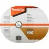 Makita® INOX Thin Cut-Off Wheel, 60 Grit, Type 1, 9" Dia x 5/64"T x 7/8" Cntr Hole Dia, 10/Pk