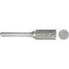 Monster Tool Made in USA SC-3 Carbide Burr, 3/8" Diameter, Single Cut, Cylinder - Radius End