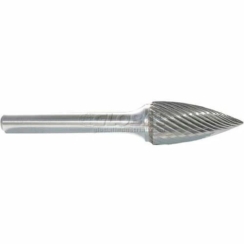 Monster Tool Made in USA SG-5 Carbide Burr, 1/2" Diameter, Single Cut, Pointed Tree 1 Monster Tool Made in USA SG-5 Carbide Burr, 1/2" Diameter, Single Cut, Pointed Tree