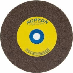 Norton 07660788280 Gemini Bench and Pedestal Wheel 8" x 1" x 1" 100 Grit Aluminum Oxide