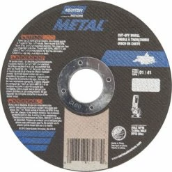 Norton 66252842158 Metal Right Angle Cut-Off Wheel 4-1/2" x .040" x 7/8" 60 Grit Alum. Oxide Type 1 - Pkg Qty 25