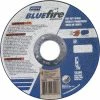Norton 66252843208 BlueFire Right Angle Cut-Off Wheel 4-1/2" x 1/16" x 7/8" 36 Grit Alum. Oxide T1 - Pkg Qty 25