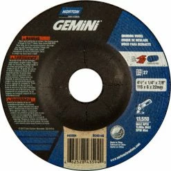 Norton 66252843594 Gemini Grinding Wheel 4-1/2" x 1/4" x 7/8" 24 Grit Aluminum Oxide - Pkg Qty 25