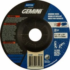 Norton 66252843596 Gemini Grinding and Cutting Wheel 5" x 1/8" x 7/8" 24 Grit Aluminum Oxide - Pkg Qty 25