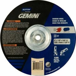 Norton 66253048983 Gemini Grinding and Cutting Wheel 9" x 1/8" x 5/8 - 11" 24 Grit Aluminum Oxide - Pkg Qty 10