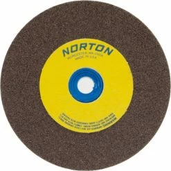 Norton 66253160350 Gemini Bench and Pedestal Wheel 10" x 1" x 1-1/4" 100 Grit Aluminum Oxide