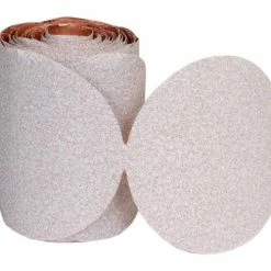 Norton 66261131464 Paper PSA Disc Roll 5" Dia. P80 Grit Aluminum Oxide 100 Disc Per Roll - Pkg Qty 6