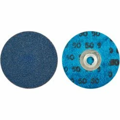 Norton 66261138662 BlueFire Quick-Change Cloth Disc 3" Dia. 50 Grit Zirconia Alumina Type II - Pkg Qty 25
