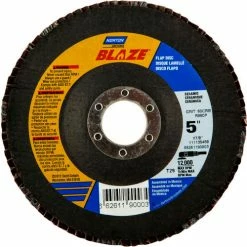 Norton 66261190001 Blaze Fiberglass Conical Flap Disc T29 5" x 7/8" 36 Grit Seeded Gel Ceramic - Pkg Qty 10