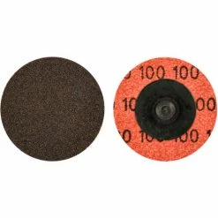 Norton 66623319009 Neon Quick-Change Cloth Disc 2" Dia. P80 Grit Zirconia Alumina Type III - Pkg Qty 100