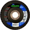 Norton 66623399175 Neon Fiberglass Conical Flap Disc T29 4-1/2" x 7/8" P120 Grit Zirconia Alumina - Pkg Qty 10