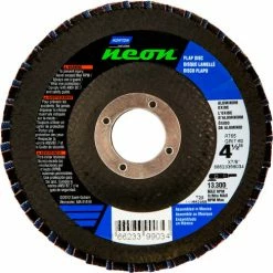 Norton 66623399175 Neon Fiberglass Conical Flap Disc T29 4-1/2" x 7/8" P120 Grit Zirconia Alumina - Pkg Qty 10