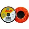 Norton 77696090146 Blaze Plastic Flat Flap Disc T27 2" TR 40 Grit Seeded Gel Ceramic - Pkg Qty 10