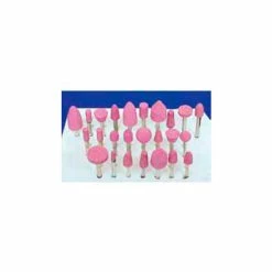 Meda Superior Import Products Meda - Superior Import Mounted Point Kit Various Sizes - 1/4" Shank, Pink, 25 pieces