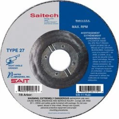United Abrasives-Sait United Abrasives - Sait 20084 Depressed Center Wheel T27 Saitech 7"x 1/4" x 7/8" Ceramic Alum. Oxide - Pkg Qty 25