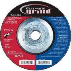 United Abrasives-Sait United Abrasives - Sait 22519 Depressed Center Wheel T27 9"x 1/4" x 5/8-11" Proprietary Grain - Pkg Qty 10