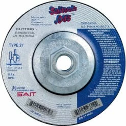 United Abrasives-Sait United Abrasives - Sait 23306 Depressed Center Wheel T1 5-1/2"x .045" x 5/8-11" Ceramic Alum. Oxide - Pkg Qty 10