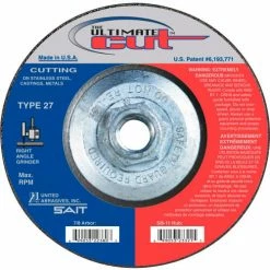 United Abrasives-Sait United Abrasives - Sait 23321 Depressed Center Wheel T1 Ultimate Cut 4-1/2"x .045" x 5/8-11" Blended - Pkg Qty 10