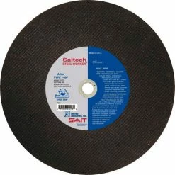 United Abrasives-Sait United Abrasives - Sait 24033 Cut Off Wheel Type 1 Steelworker 12" x 3/32" x 1" Ceramic - Pkg Qty 10