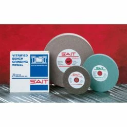 United Abrasives-Sait United Abrasives - Sait 28141 Bench Wheel Vitrified 10" x 1" x 1-1/4" 80 Grit Silicon Carbide