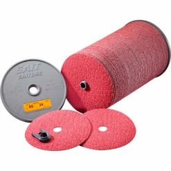 United Abrasives-Sait United Abrasives - Sait 51374 9S Fiber Disc 7" x 7/8" 50 Grit Ceramic - Pkg Qty 100