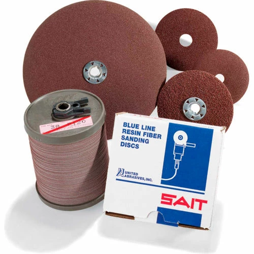 United Abrasives-Sait United Abrasives - Sait 56050 2A Fiber Disc 4" x 5/8" 50 Grit Aluminum Oxide - Pkg Qty 100 1 United Abrasives-Sait United Abrasives - Sait 56050 2A Fiber Disc 4" x 5/8" 50 Grit Aluminum Oxide - Pkg Qty 100