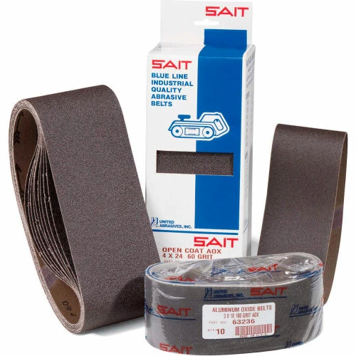 United Abrasives-Sait United Abrasives - Sait 57910 Sanding Belt 1A-X 4" x 24" 220 Grit Aluminum Oxide - Pkg Qty 10 1 United Abrasives-Sait United Abrasives - Sait 57910 Sanding Belt 1A-X 4" x 24" 220 Grit Aluminum Oxide - Pkg Qty 10