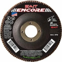 United Abrasives-Sait United Abrasives - Sait 71229 Encore Flap Disc T27 Encore 5"x 7/8" 80 Grit Zirconium - Pkg Qty 10
