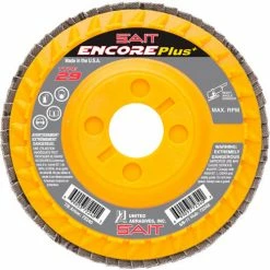 United Abrasives-Sait United Abrasives - Sait 72240 Encore Flap Disc Type 29 4-1/2 " x 7/8" 60 Grit Zirconium - Pkg Qty 10
