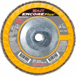 United Abrasives-Sait United Abrasives - Sait 72345 Encore Flap Disc Type 29 5 " x 5/8"-11 40 Grit Zirconium - Pkg Qty 10