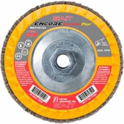 United Abrasives-Sait United Abrasives - Sait 72357 Encore Flap Disc Type 29 5 " x 5/8"-11 40 Grit Ceramic - Pkg Qty 10